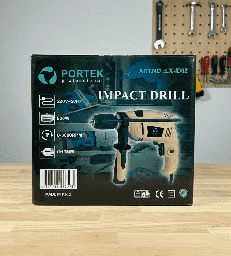 PorteK Impact Drill 500W Darbeli Matkap 13 mm 3000 Devir